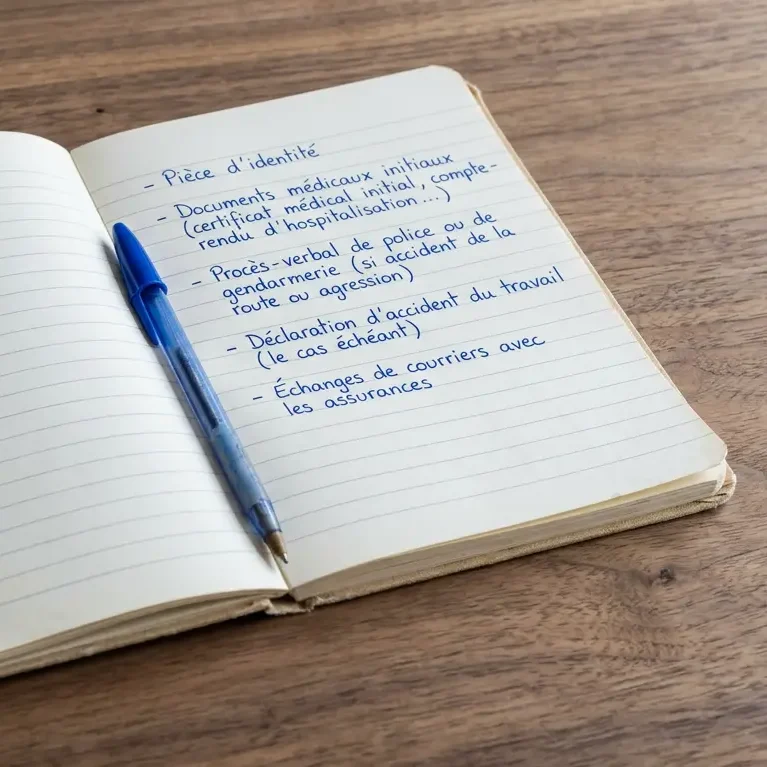 La checklist des documents à fournir